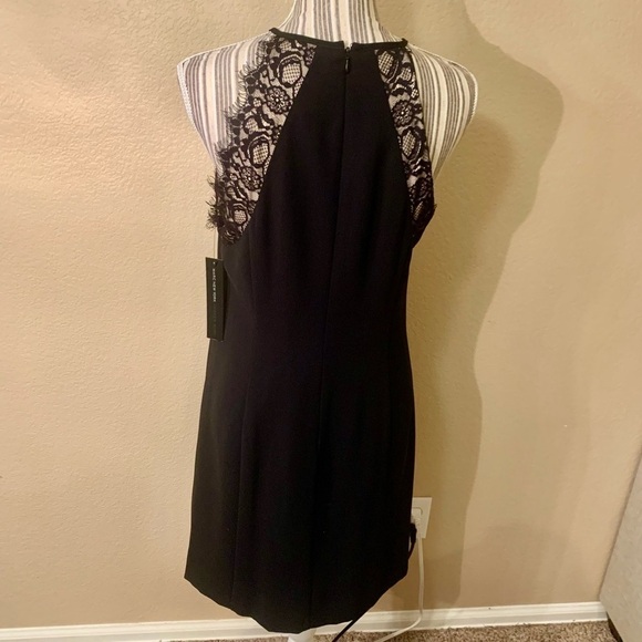 NWT Marc New York Dress Sz 10 Black Sleeveless Lace Trim Mini Andrew Marc - Picture 6 of 14